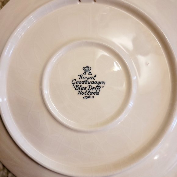 Blue Delft Holland America Line "MS Veendam 1996" Plate - Picture 3 of 4